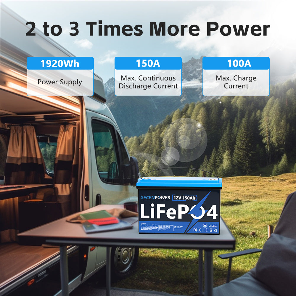 12.8V 150Ah lithium iron phosphate battery perfectly replaces lead-acid batteries