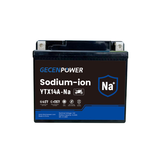 YTX14A 12.8V 4.25Ah Sodium-Ion Motorcycle Battery. For Motorcycles, ATVs, UTVs