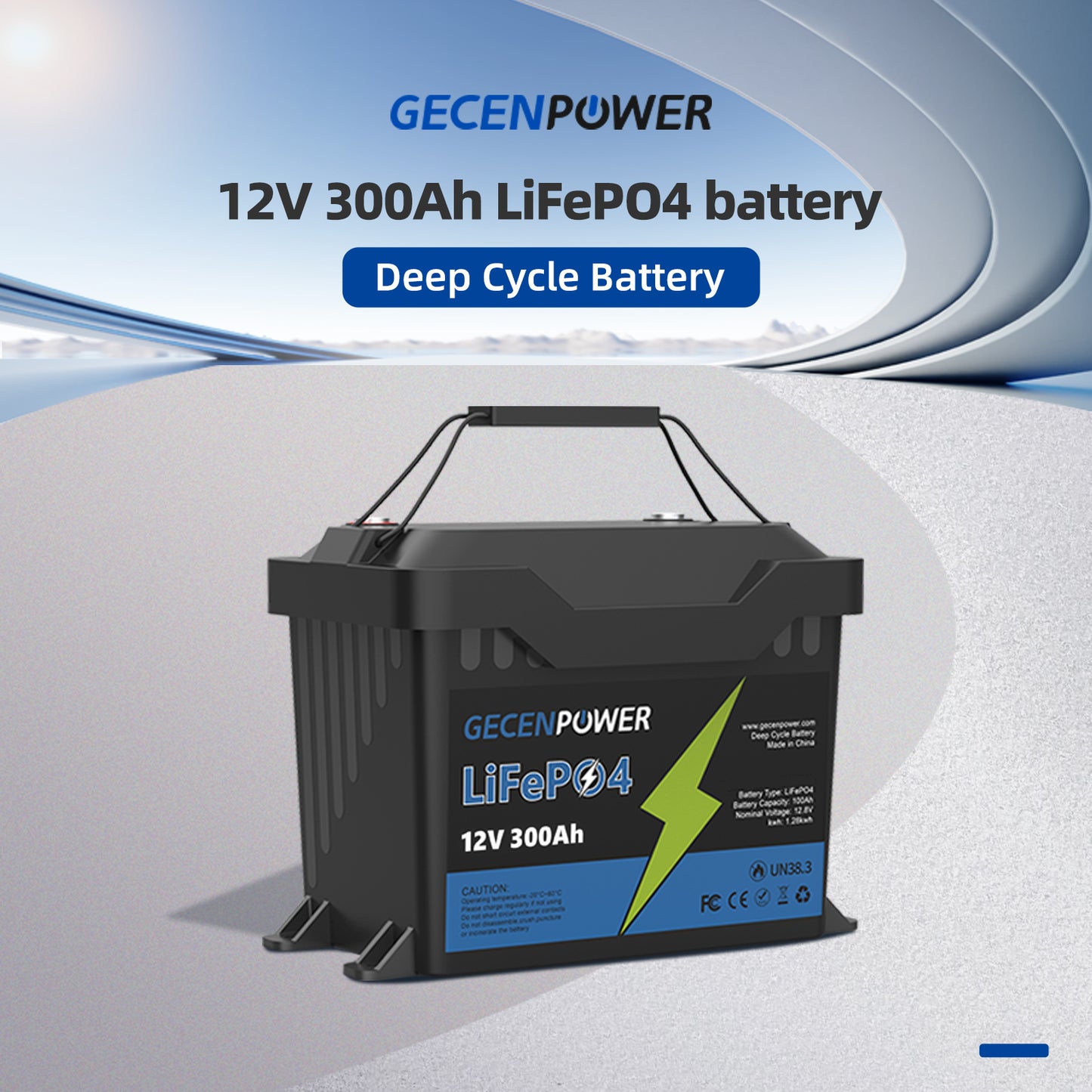 12.8V 300Ah LiFePO4 Battery Deep Cycle Battery