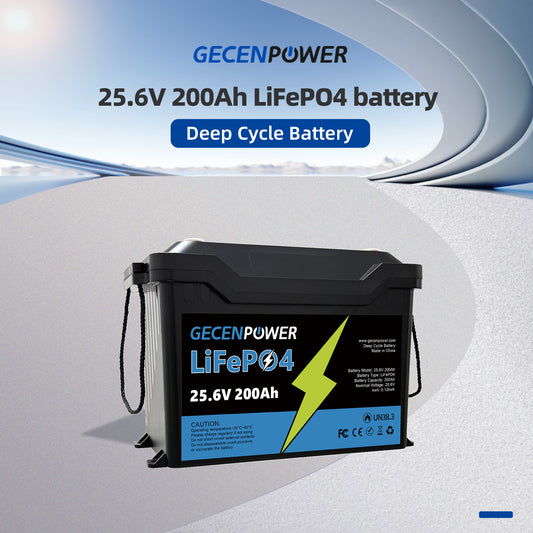 25.6V 200Ah LiFePO4 Battery Deep Cycle Battery, Suitable for various scenarios and devices.