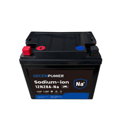 12N28A 12.8V 5.1Ah Sodium-Ion Motorcycle Battery. For Motorcycles, ATVs, UTVs