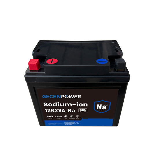 12N28A 12.8V 5.1Ah Sodium-Ion Motorcycle Battery. For Motorcycles, ATVs, UTVs
