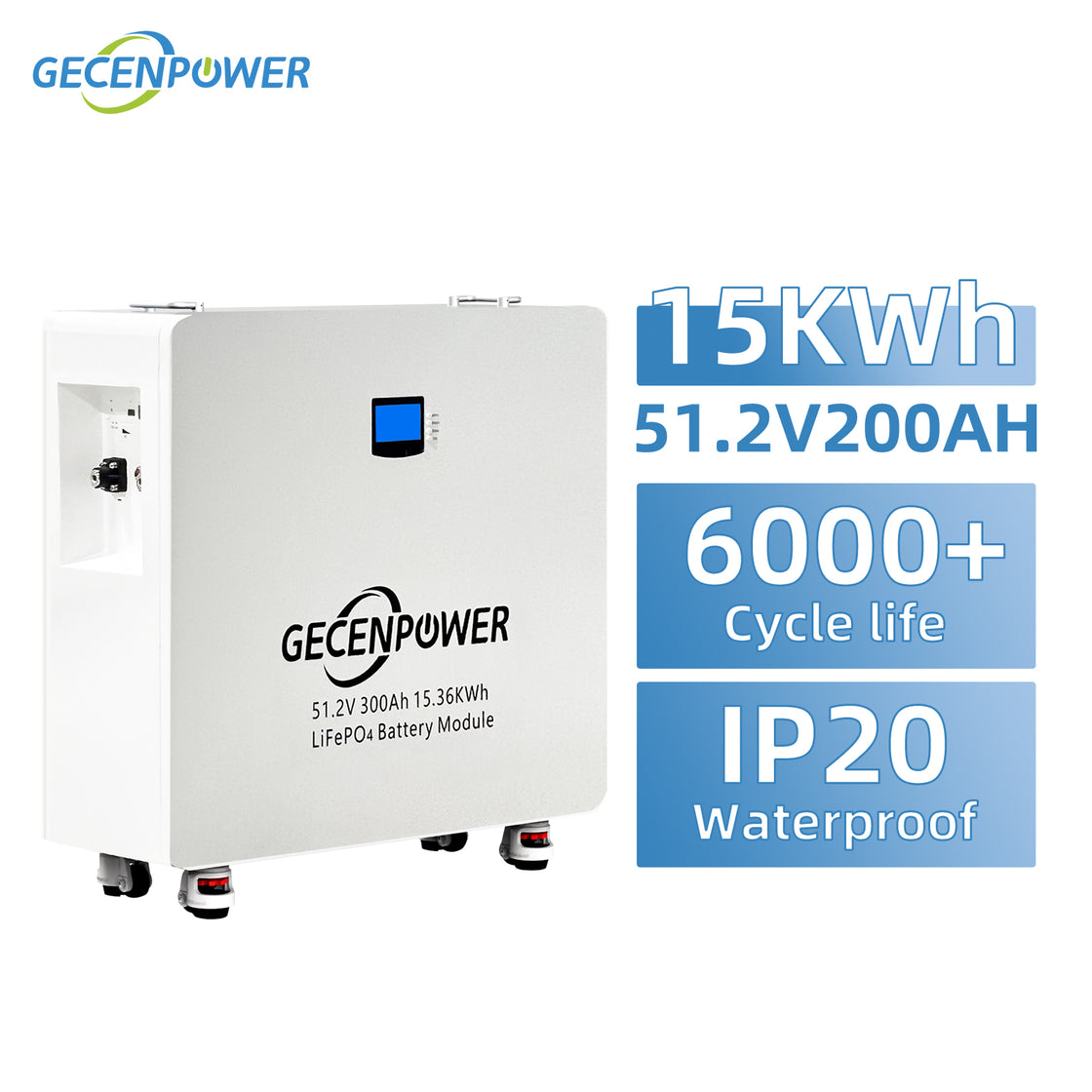 R48300 51.2V 300Ah Vertical Lithium Iron Phosphate (LiFePO4) Battery