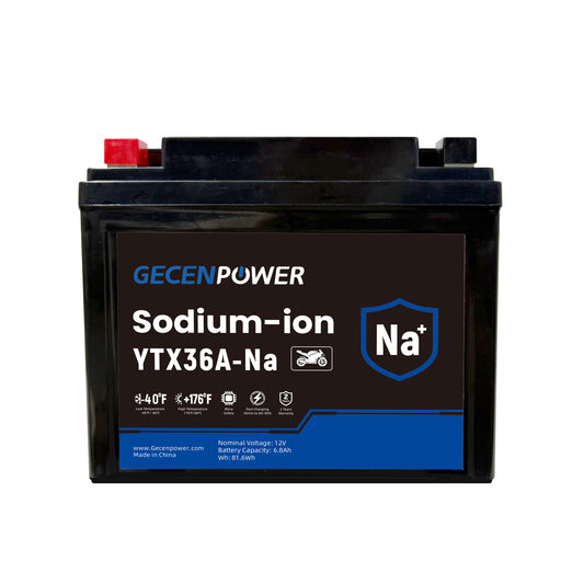 YTX36A 12.8V 6.8Ah Sodium-Ion Motorcycle Battery. For Motorcycles, ATVs, UTVs