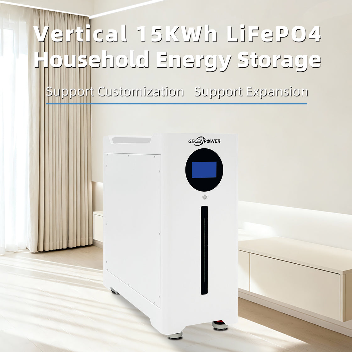 R48300S 51.2V 300Ah Vertical Lithium Iron Phosphate (LiFePO4) Battery