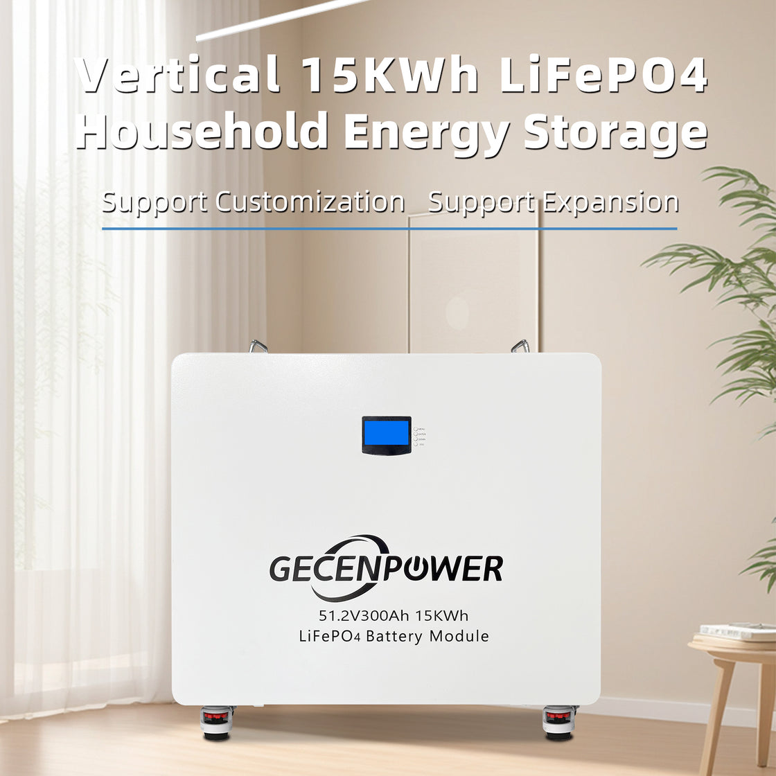 R48300 51.2V 300Ah Vertical Lithium Iron Phosphate (LiFePO4) Battery