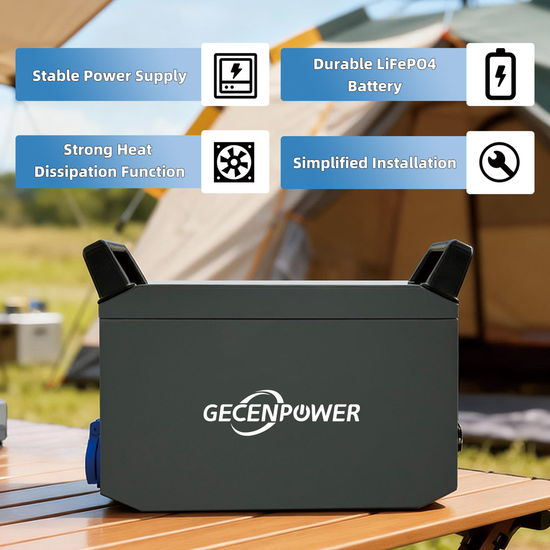 GC-P300A Lithium Iron Phosphate (LiFePO4) Battery for Residential Energy Storage – High Capacity, Smart BMS, Long Life