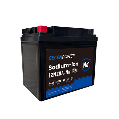 12N28A 12.8V 5.1Ah Sodium-Ion Motorcycle Battery. For Motorcycles, ATVs, UTVs