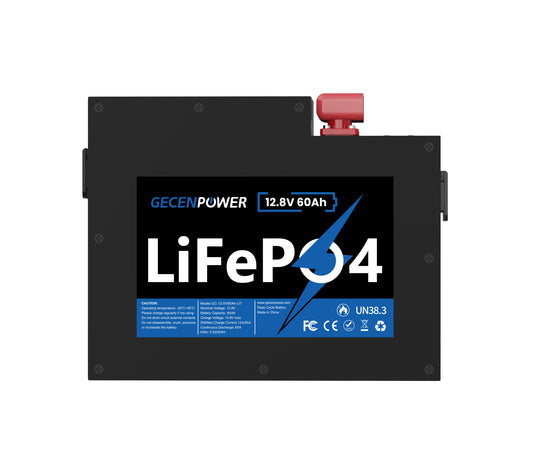 12.8V 60Ah slim LiFePO4 Battery Ultra-Slim & Space-Saving