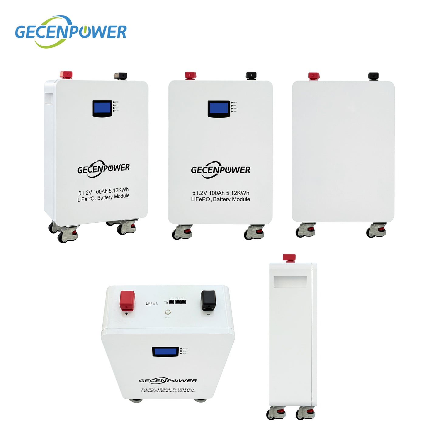 51.2V-100Ah Vertical Lithium Iron Phosphate (LiFePO4) Battery