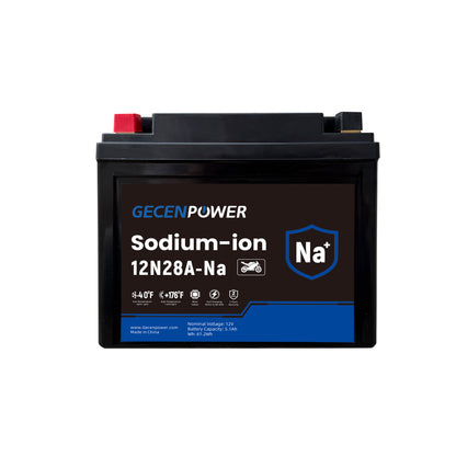 12N28A 12.8V 5.1Ah Sodium-Ion Motorcycle Battery. For Motorcycles, ATVs, UTVs